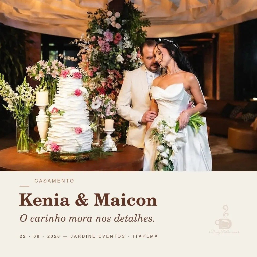 Card do casamento de Kenia e Maicon