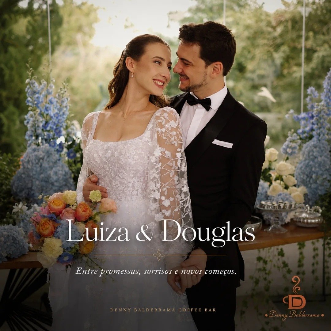 Card do casamento de Luiza e Douglas